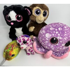 Lot of 5 TY Beanie Boos Lot Mini Boo Collectible Figures Figurines